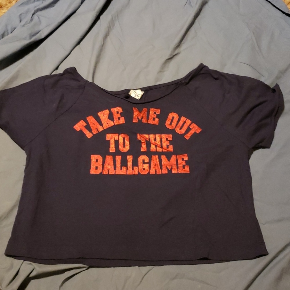 Pink brand Boston red Sox crop top